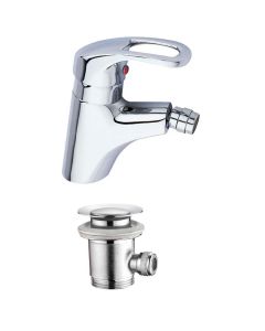 Rubinetto miscelatore bidet serie antony, finitura cromo, cartuccia ceramica mm 40