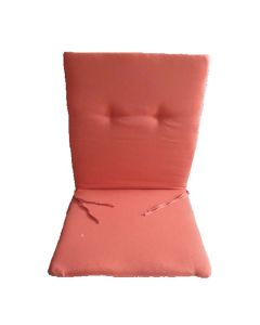 Cuscino con schienale basso, in poliestere, 150 gr, cm 90x45x h.4, colore terracotta