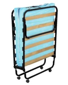 Letto pieghevole 80x190cm, con materasso 8 cm, 14 doghe