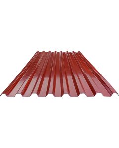 Foglio lamiera grecata 2 x 1 mt, spessore 0,6, colore rosso scuro