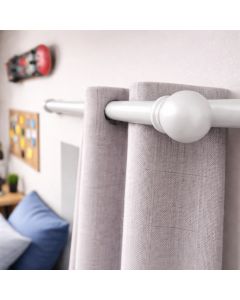 Kit bastone per tenda in ferro con supporti, d.17/20, estensibile da 160 a 300 cm, bianco