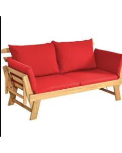 DIVANOLETTO 2 POSTI ITACA IN ACACIA BRACCIOLI RIB