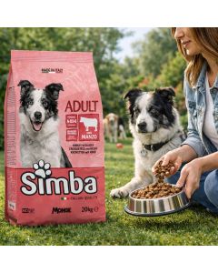 Crocchette per cane, gusto manzo, 20 kg