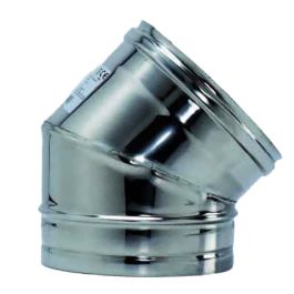 Curva 45° Canna Fumaria DN 80 In Acciaio Inox 316 | Per Camini E Stufe | Certificata CE - Foto 13