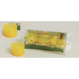 Bicchiere In Terracotta Con Candela Alla Citronella Flortis Caribe – Repellente Per Insetti – Durata 24 Ore – Colori Assortiti