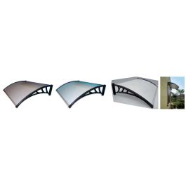 Pensilina In Policarbonato 100x60 Cm - Tettoia Parasole E Parapioggia Per Esterno Con Struttura ABS - Foto 10