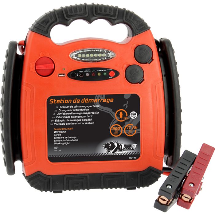 Avviatore d'emergenza 12V 900A 17Ah con lampada