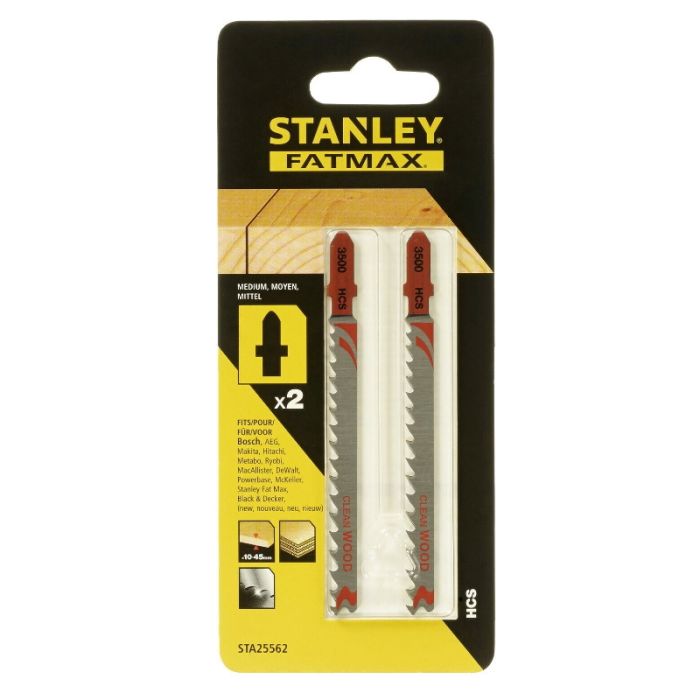 Lame 100x4-5.2 mm, per seghetto alternativo, per legno, 2 pezzi