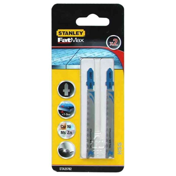Lame 92x1-1.5 mm, per seghetto alternativo, per metallo, 2 pezzi