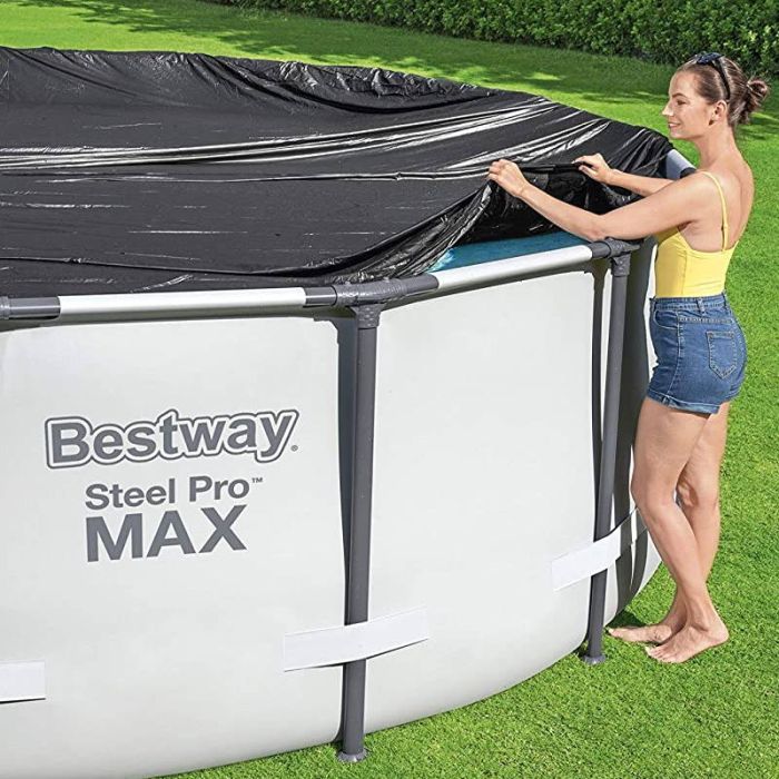 Fermaporta In Gomma Per Garage - 50x15x10 Cm, Strisce Riflettenti, Parcheggio Sicuro - Foto 2