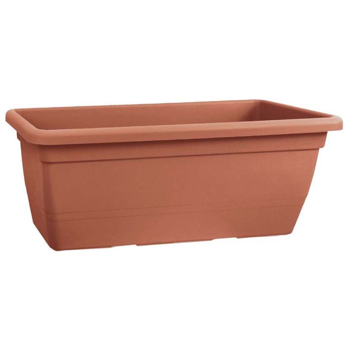 Fioriera rettangolare anthea, 60 cm, colore terracotta