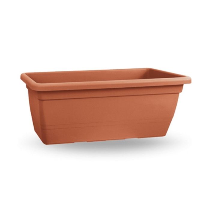 Fioriera rettangolare anthea, 80 cm, colore terracotta