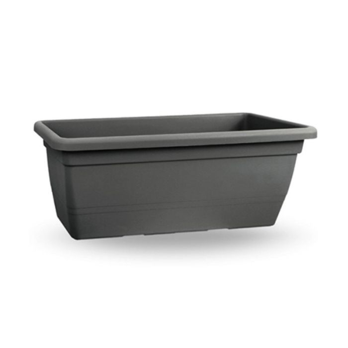 Fioriera rettangolare anthea, 80 cm, colore antracite