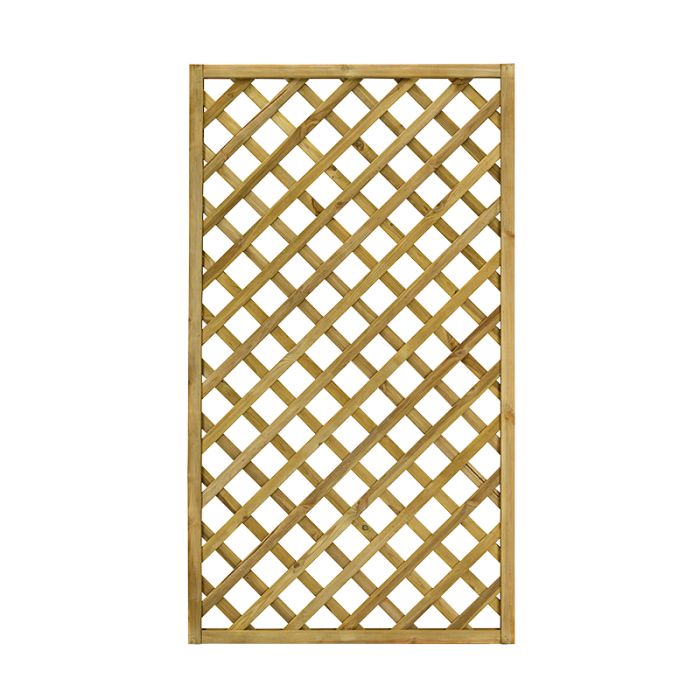 Grigliato in legno di conifera impregnato, foro 12x12 cm, 90x180 cm