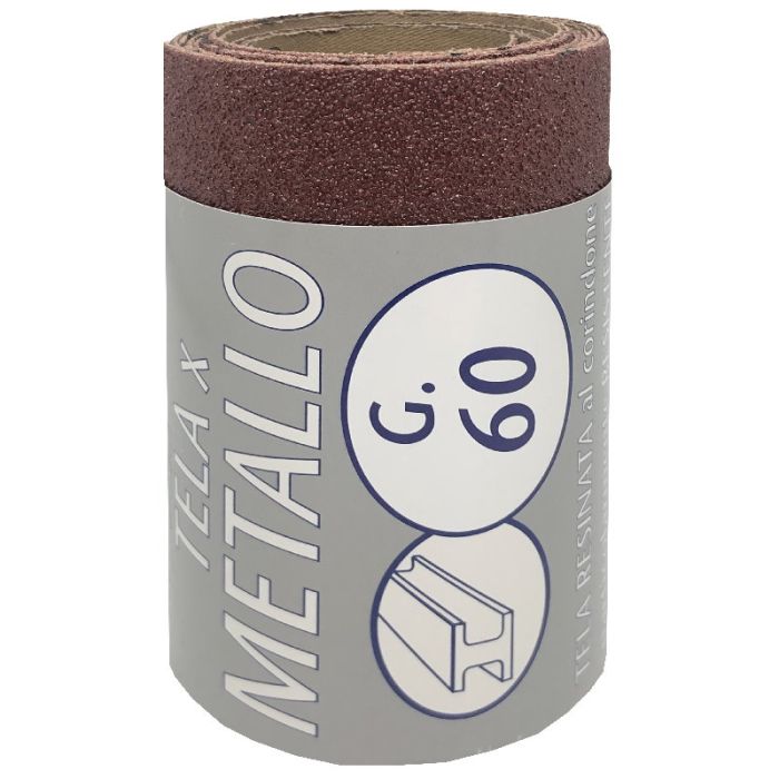 Carta abrasiva, minirotolo 2 mt, grana 60