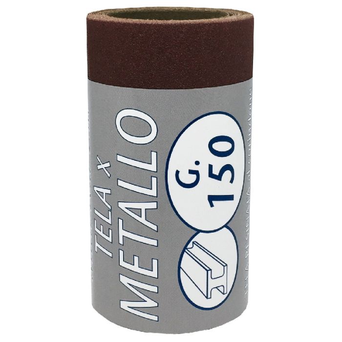 Carta abrasiva, minirotolo 2 mt, grana 150