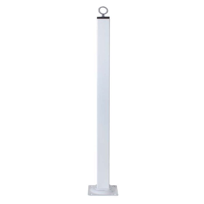 Piede ferro fisso 25x25 h.250 bianco