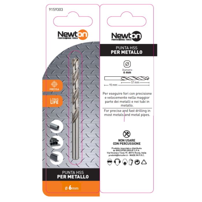 Maschio Per Filettatura M6 HSS-G - Per Metallo E Acciaio Inox - Punta Trapano Professionale DIN371/76 - Foto 13