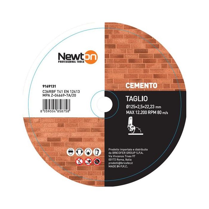 Disco da taglio 125x2.5x22.23 per cemento t41