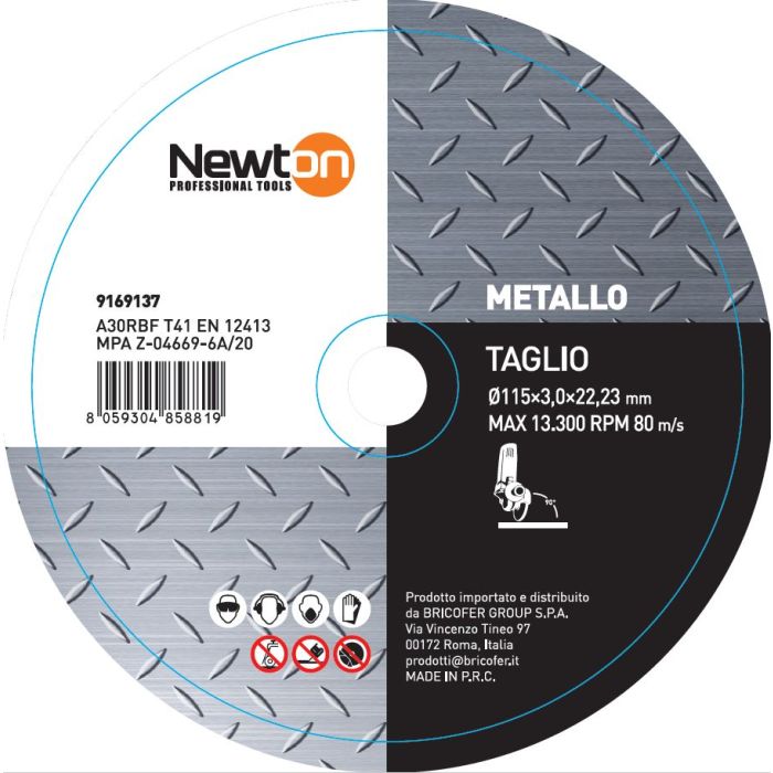 Disco da taglio 115x3.0x22.23 per metallo t41