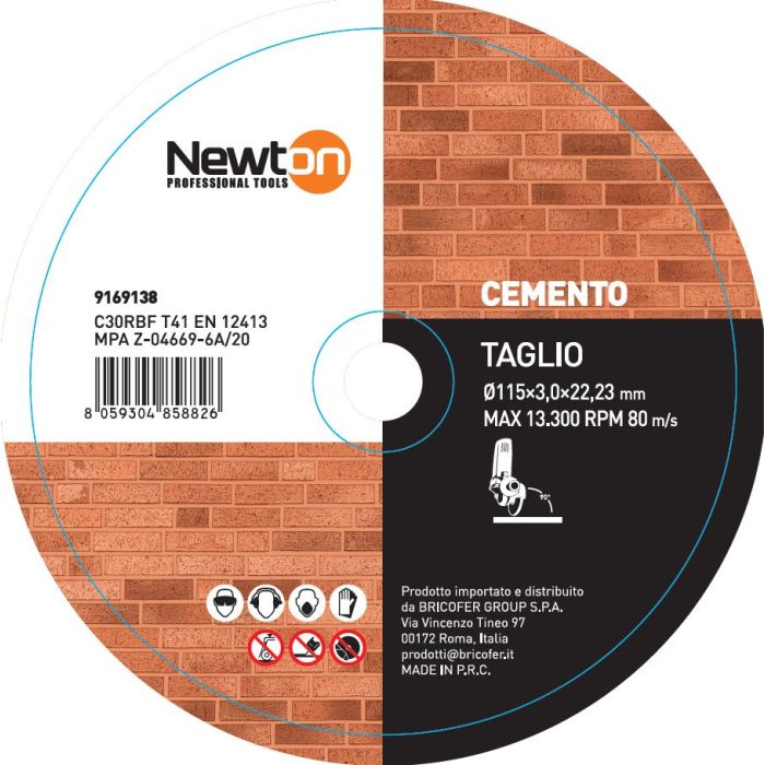 Disco da taglio 115x3.0x22.23 per cemento t41