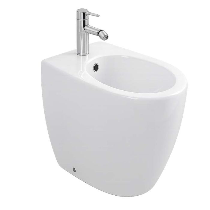 Sanitari ovetto filomuro, bidet