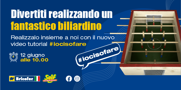 Realizza con noi il gioco estivo per eccellenza: il Biliardino
